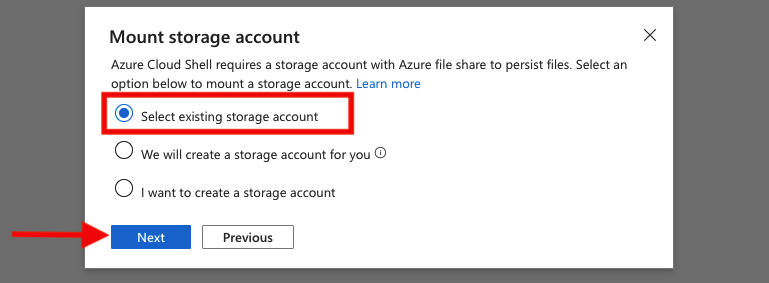 Azure Cloud Shell Storage Mount