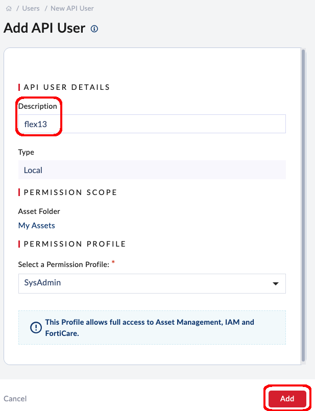 API User