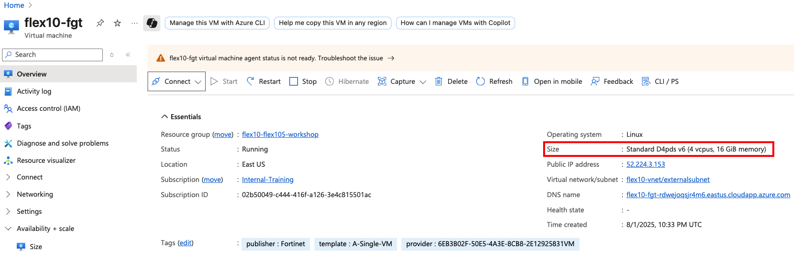 Azure VM Size