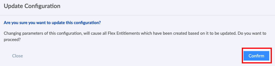 Edit Config Confirm