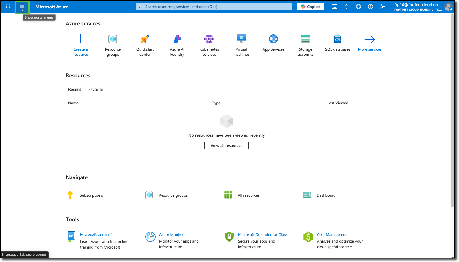 azure-portal-menu