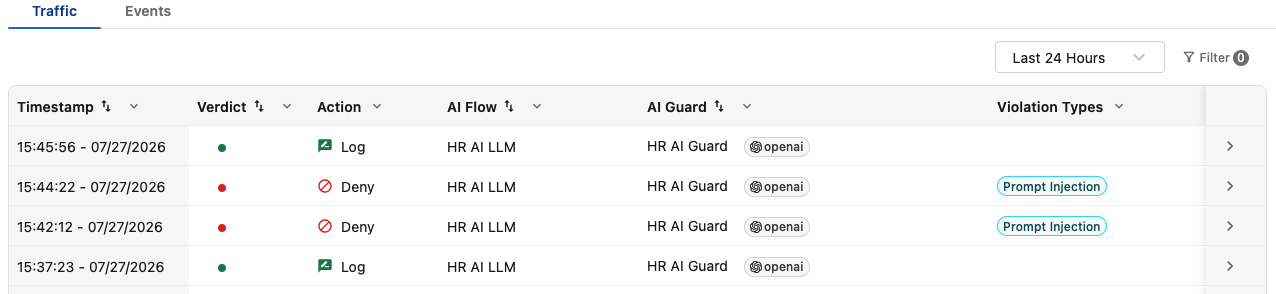 Log entries