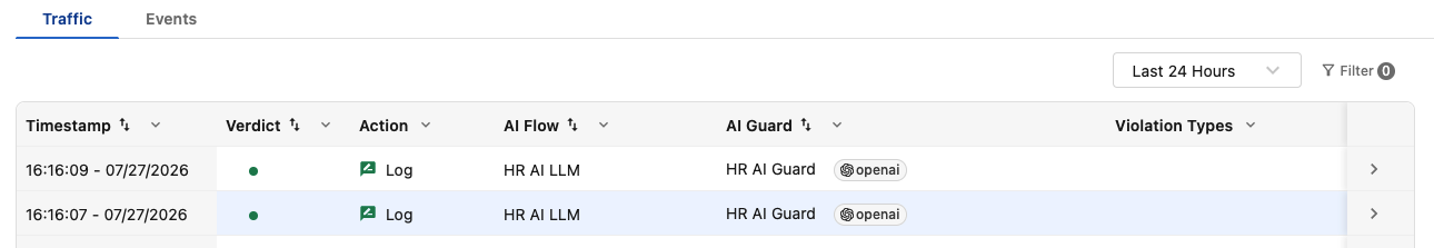 MCP tool logs