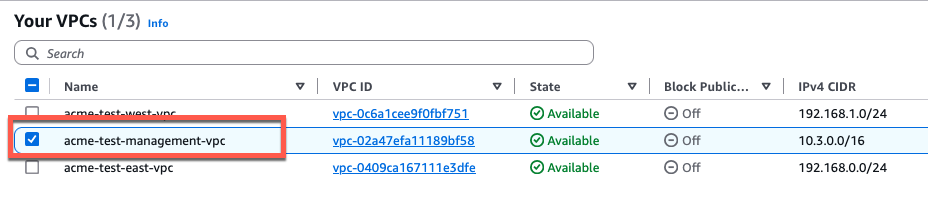 Default Tags Management VPC