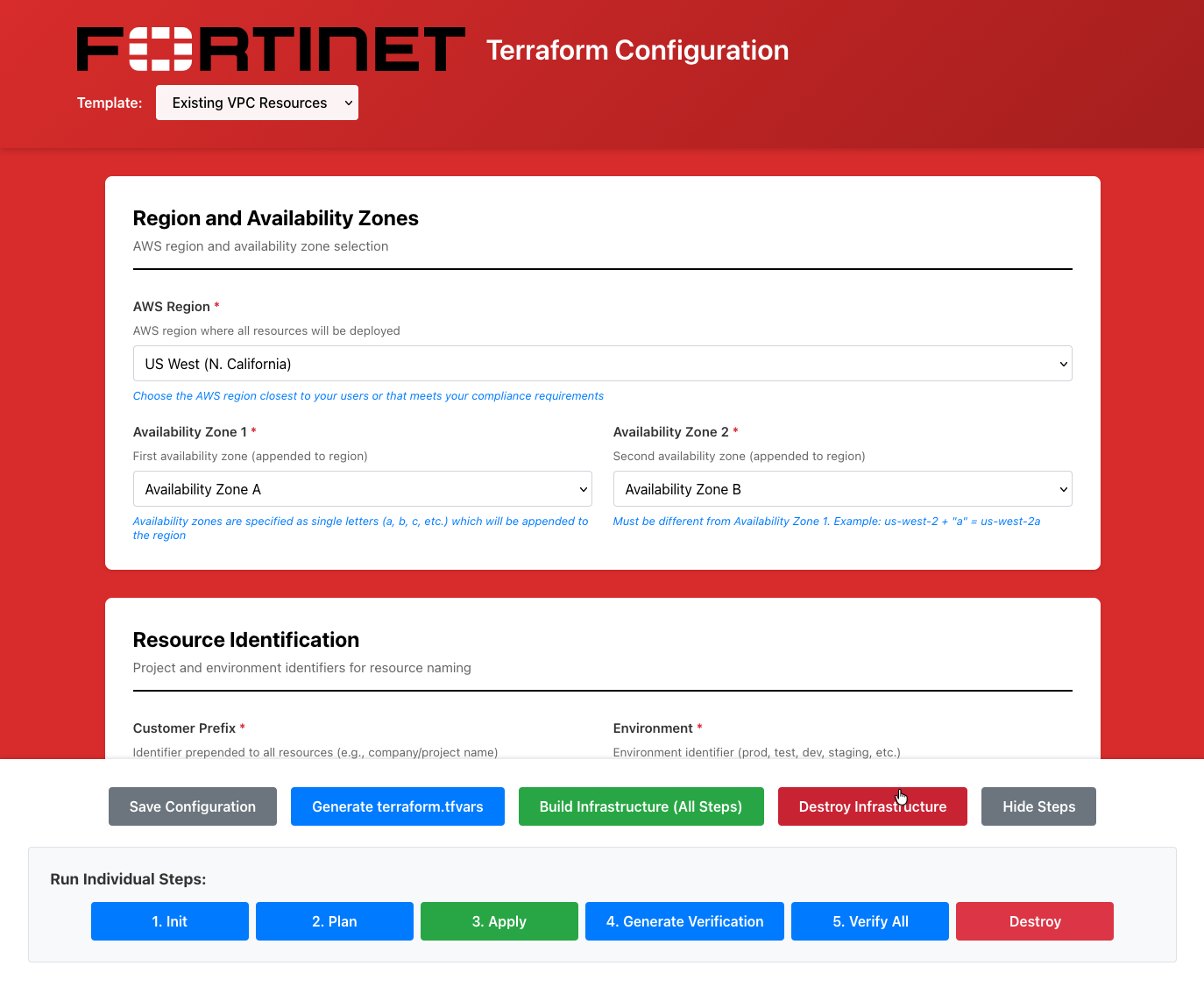Terraform Configuration Web UI
