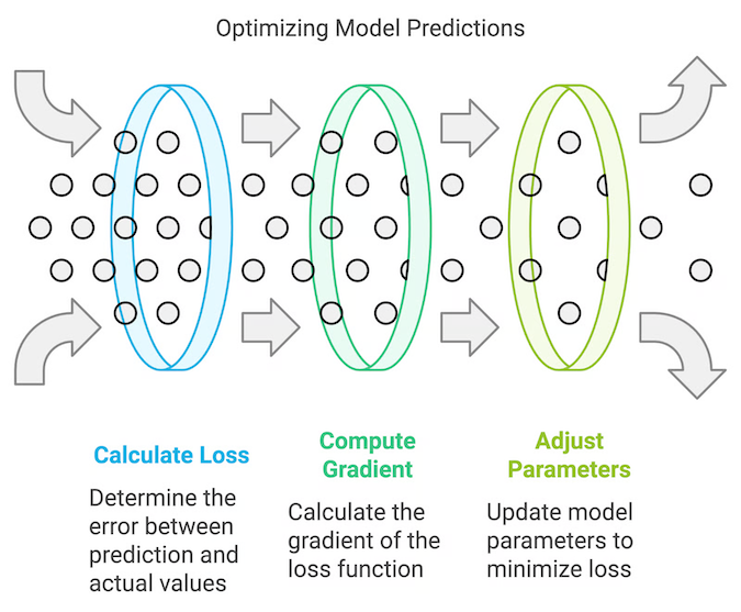 Model Optimization & Loss Function flow